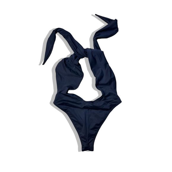 Free People x Reina Olga Italian Stallion One Piece Swimsuit Black Large - Picture 11 of 12